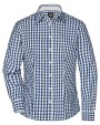 Hemden JAMES & NICHOLSON Ladies` Checked Blouse voor bedrukking &amp; borduring