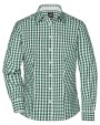 JAMES & NICHOLSON Ladies` Checked Blouse Hemden personalisierbar
