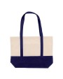 Tote bags 4DO Strandtas katoenen canvas OEKO-TEX® 280g/m² 42x10x30cm voor bedrukking &amp; borduring