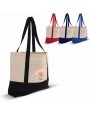 4DO Strandtasche Baumwollsegeltuch OEKO-TEX® 280g/m² 42x10x30cm Tote Bags personalisierbar
