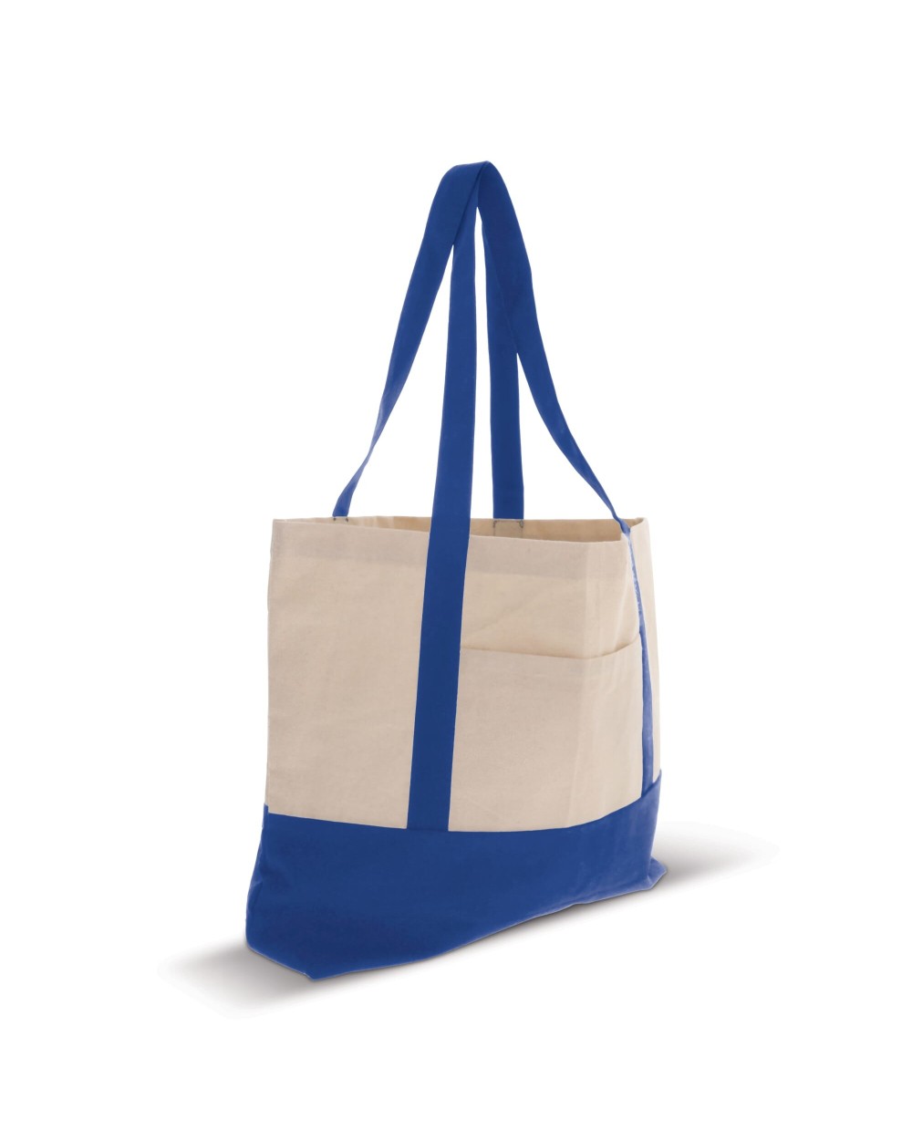 Tote bags 4DO Strandtas katoenen canvas OEKO-TEX® 280g/m² 42x10x30cm voor bedrukking &amp; borduring