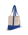 Tote bags 4DO Strandtas katoenen canvas OEKO-TEX® 280g/m² 42x10x30cm voor bedrukking &amp; borduring