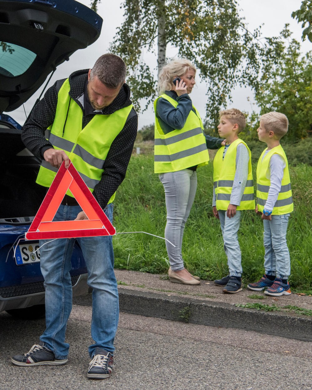 Gilets de sécurité personnalisable KORNTEX Basic Safety-Vest Family Pack