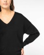 Pulls personnalisable SPASSO Pull écoresponsable col V en lyocell femme