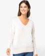 Pulls personnalisable SPASSO Pull écoresponsable col V en lyocell femme