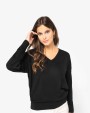SPASSO Umweltfreundlicher Damenpullover mit V-Ausschnitt aus Lyocell Pullovers personalisierbar