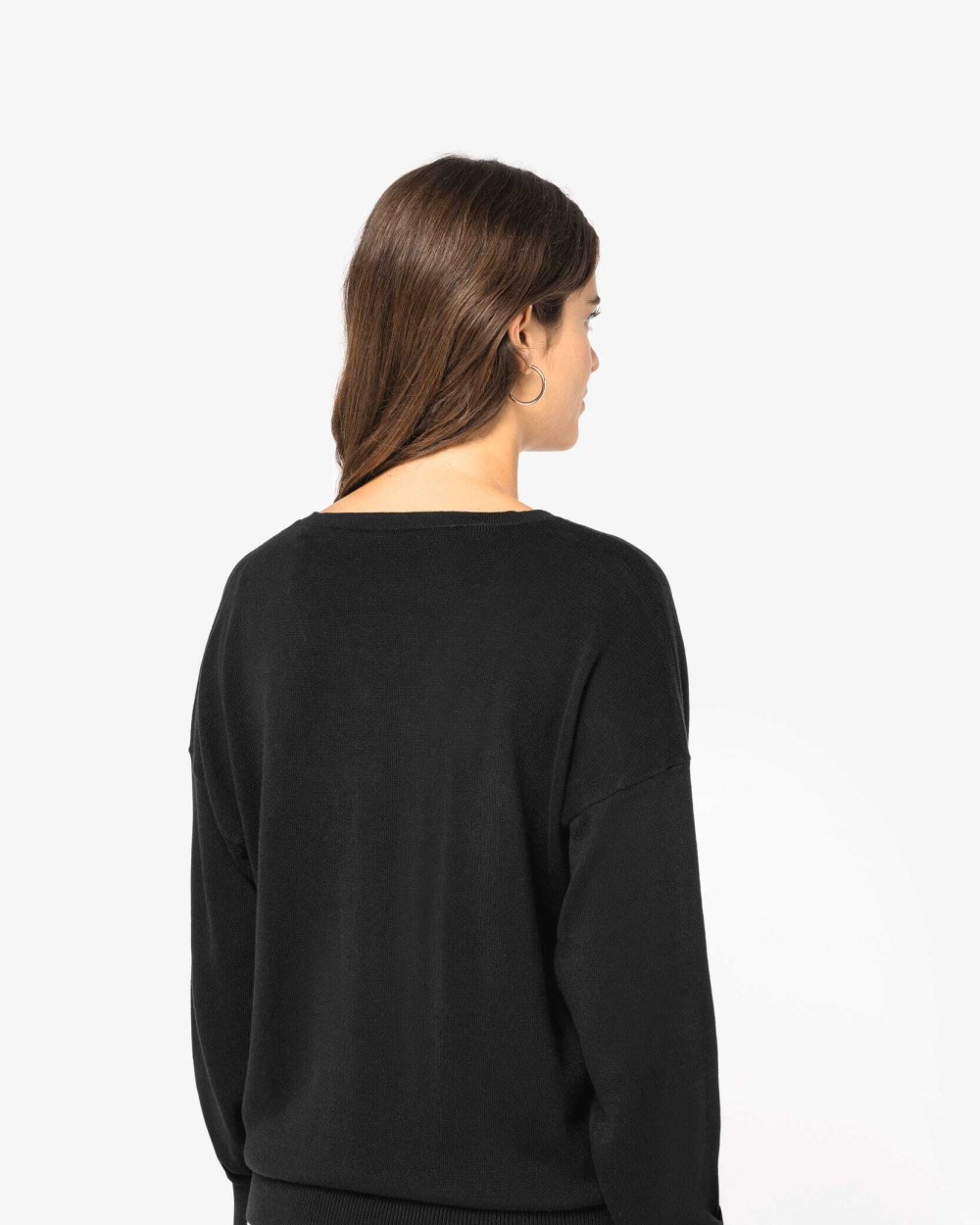 SPASSO Umweltfreundlicher Damenpullover mit V-Ausschnitt aus Lyocell Pullovers personalisierbar