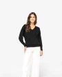 SPASSO Umweltfreundlicher Damenpullover mit V-Ausschnitt aus Lyocell Pullovers personalisierbar