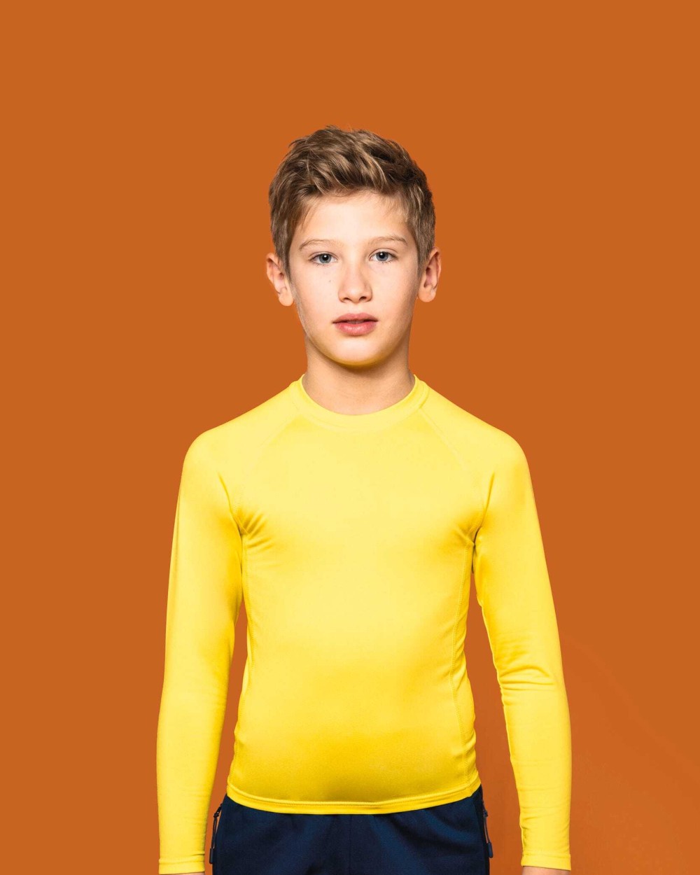 PROACT Kinder Langarm Doppelhaut T-Shirt. Schnelltrocknend T-Shirts personalisierbar