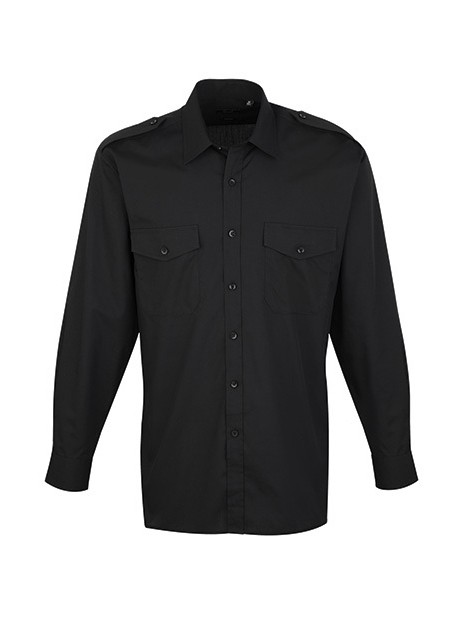 PREMIER Chemise Homme manches longues Pilote /api/colors/b9fdad4a-5e94-45cb-8c03-c08b349b28c3 personnalisable