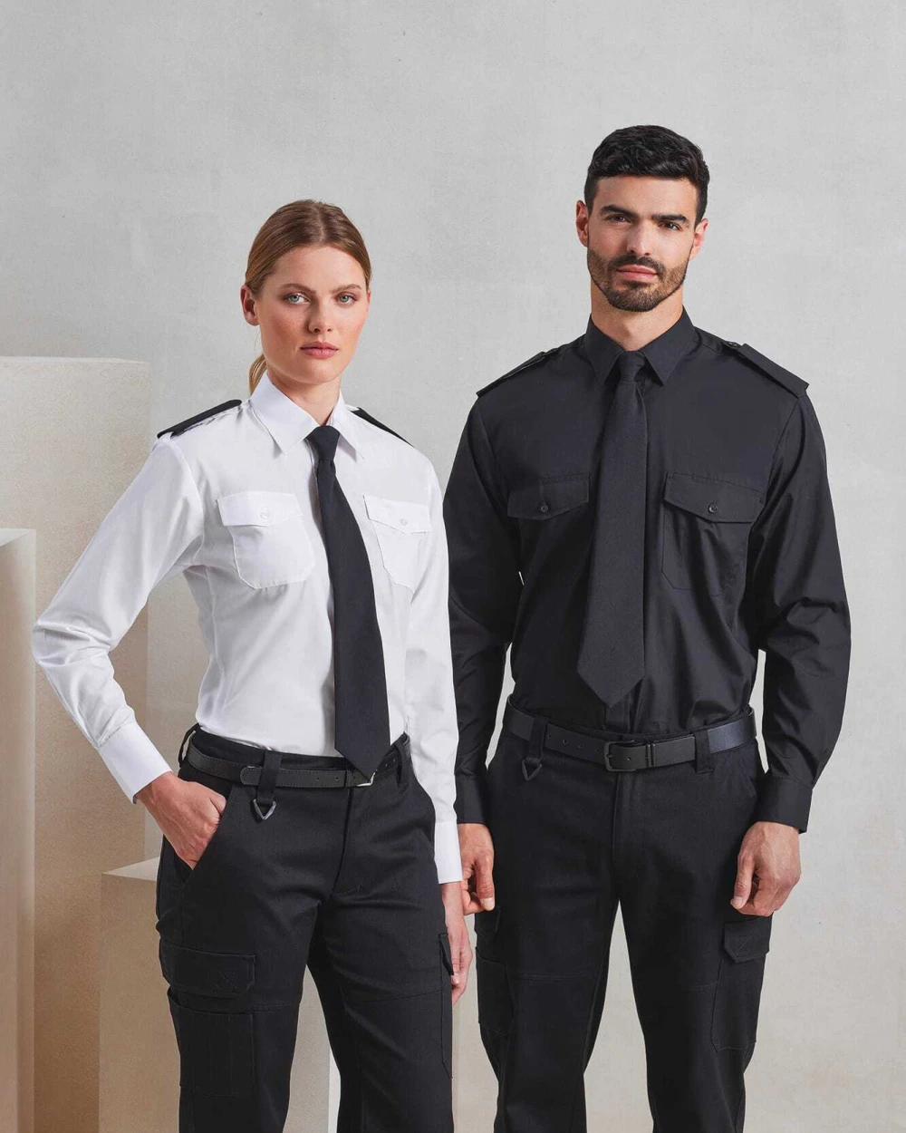 Hemden PREMIER Pilot Long Sleeved Shirt voor bedrukking &amp; borduring