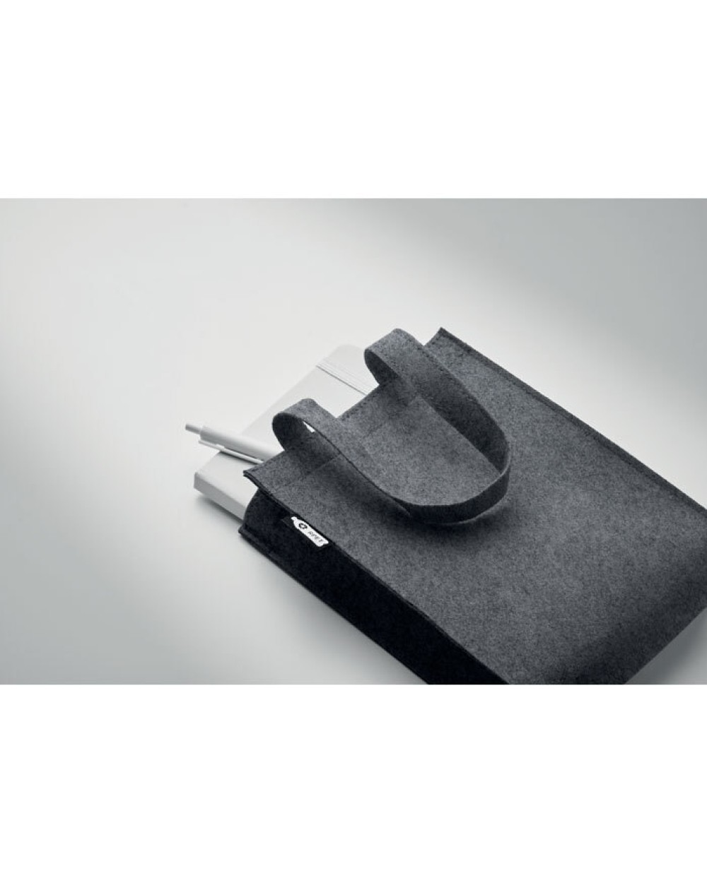 Tote bags 4DO Klein geschenktasje van RPET-vi voor bedrukking &amp; borduring