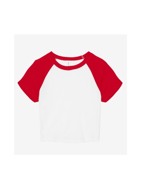 BELLA-CANVAS WOMEN'S MICRO RIB RAGLAN BABY TEE /api/colors/9f92a202-c244-4977-9a4f-b1dea2a1d7fd personnalisable