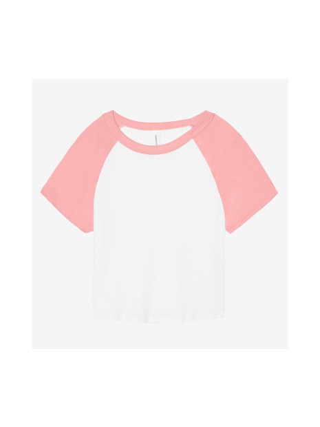 BELLA-CANVAS WOMEN'S MICRO RIB RAGLAN BABY TEE /api/colors/57472b8d-94ef-412a-935d-7e173481b8b3 personnalisable