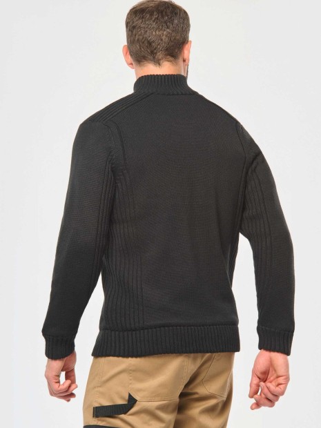 Pulls à personnaliser WK. DESIGNED TO WORK Cardigan doublé polaire homme 