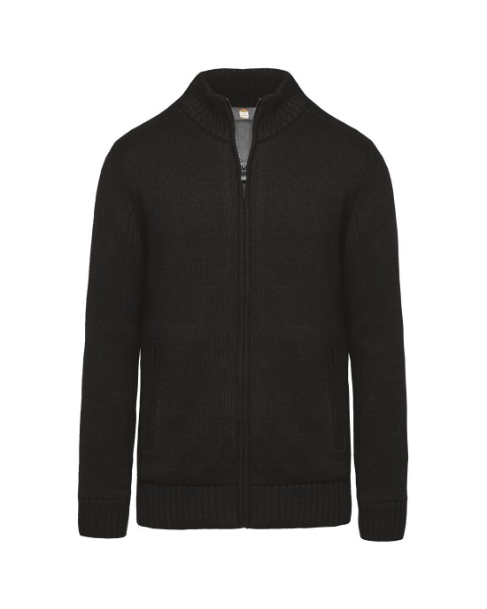 Pulls personnalisable Wk. Designed To Work Cardigan doublé polaire homme