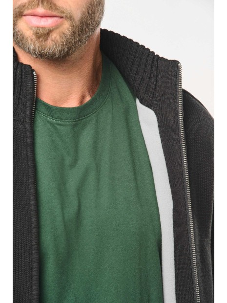 WK. DESIGNED TO WORK Cardigan doublé polaire homme  personnalisable