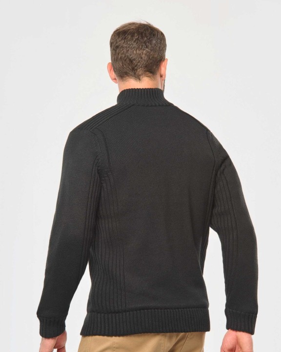 Pulls personnalisable WK. DESIGNED TO WORK Cardigan doublé polaire homme
