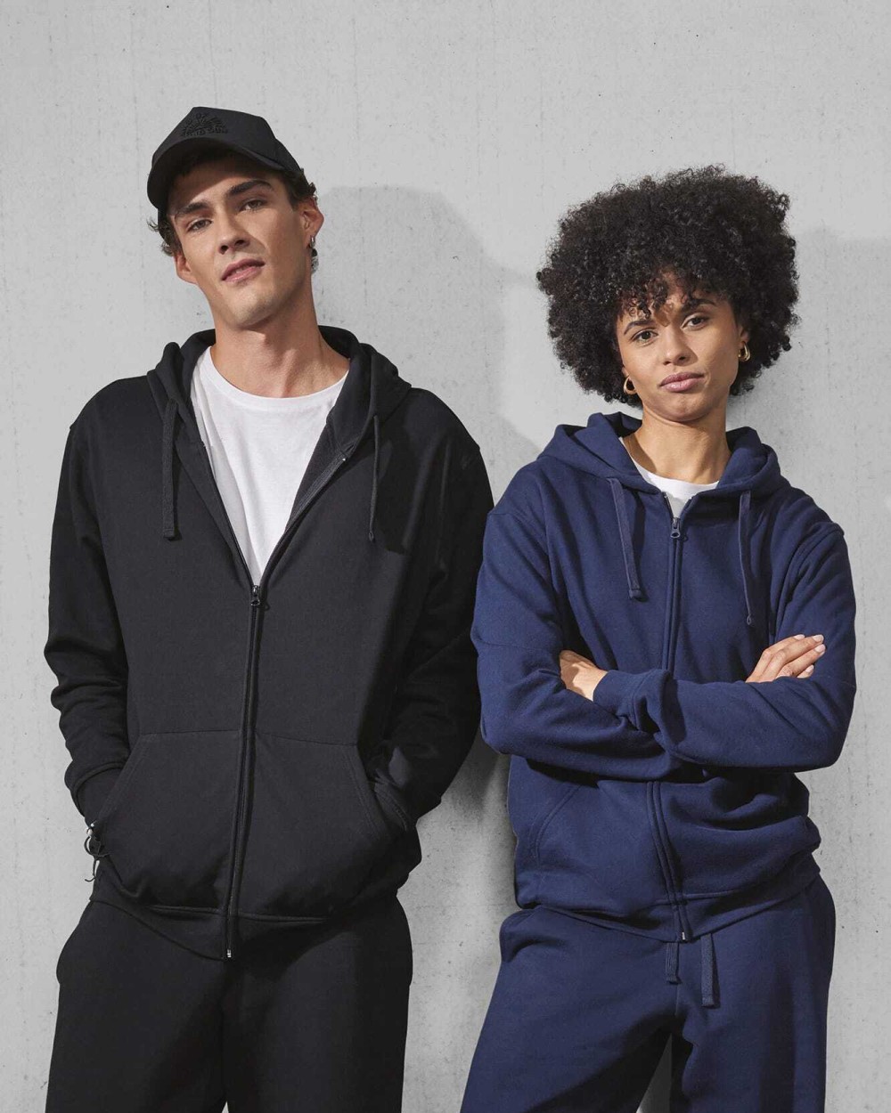 Sweaters & hoodies B&C Hoodie met rits ID.224 (50/50) voor bedrukking &amp; borduring