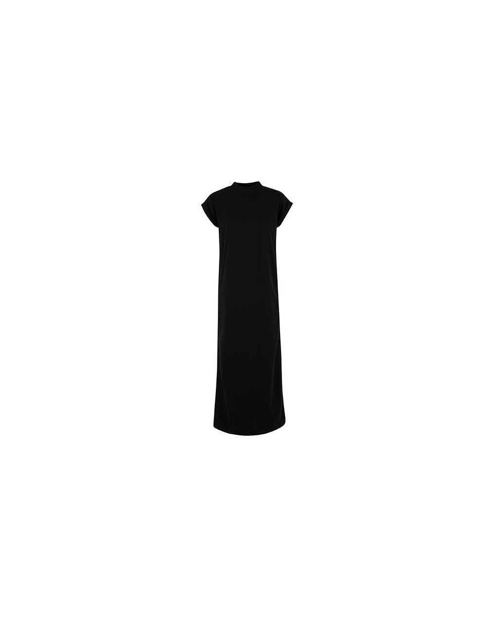 Jurken BUILD YOUR BRAND Ladies Sorona® Long Extended Shoulder Dress voor bedrukking &amp; borduring
