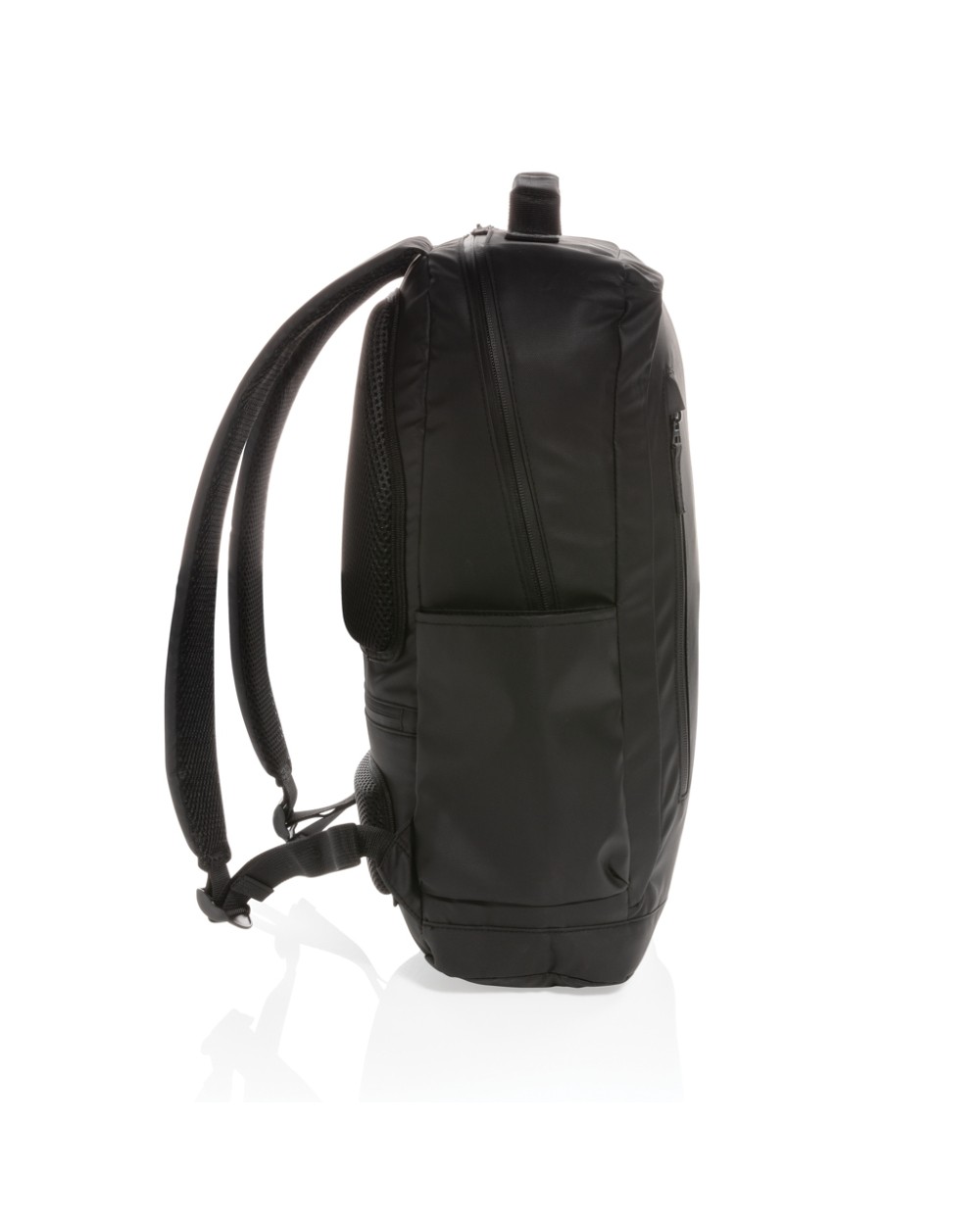 4DO Fashion schwarzer 15.6" Laptop-Rucksack, PVC-frei Taschen personalisierbar