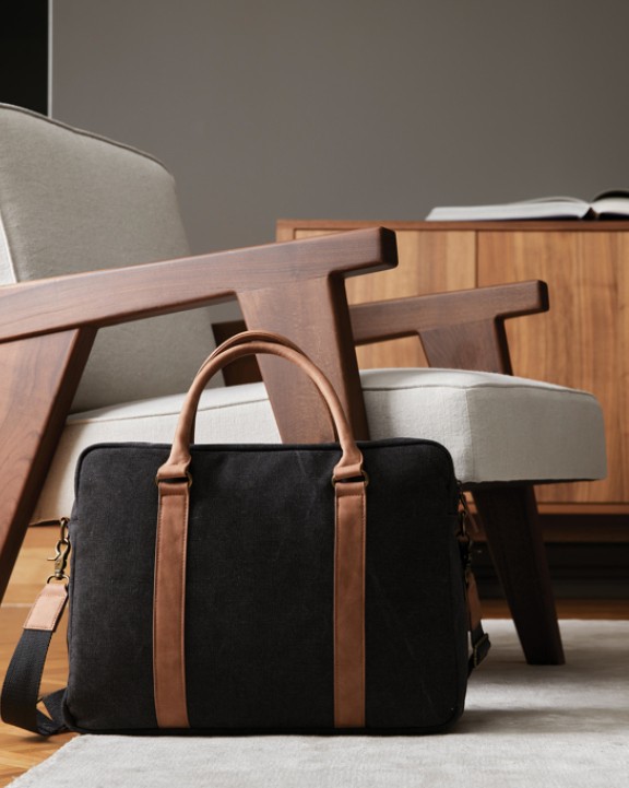 VINGA VINGA Bosler Computertasche aus RCS recyceltem Canvas Taschen personalisierbar