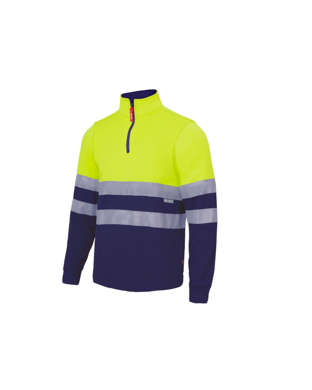 Sweat-shirts personnalisable VELILLA SWEAT COL ZIPPÉ HAUTE VISIBILITÉ
