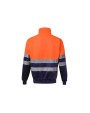 VELILLA TWO-TONE HIGH VISIBILITY ZIP SWEATSHIRT Sweatshirts personalisierbar