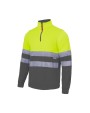 VELILLA TWO-TONE HIGH VISIBILITY ZIP SWEATSHIRT Sweatshirts personalisierbar