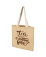 Tote bags 4DO Juta jute draagtas van 300 g/m² 7 l voor bedrukking &amp; borduring