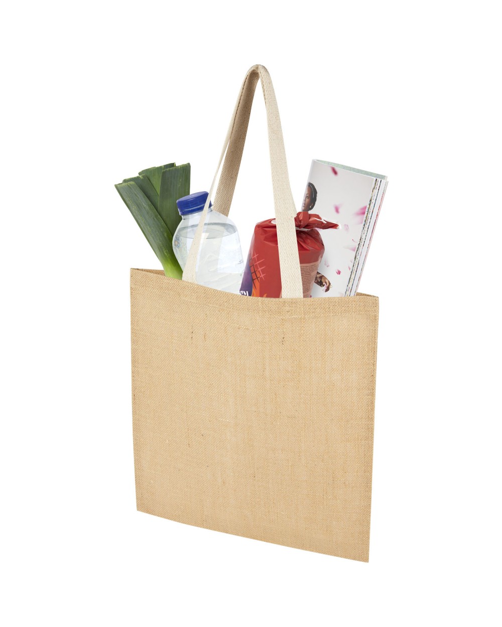 4DO Juta 300 g/m² Jute Tragetasche 7 L Tote Bags personalisierbar