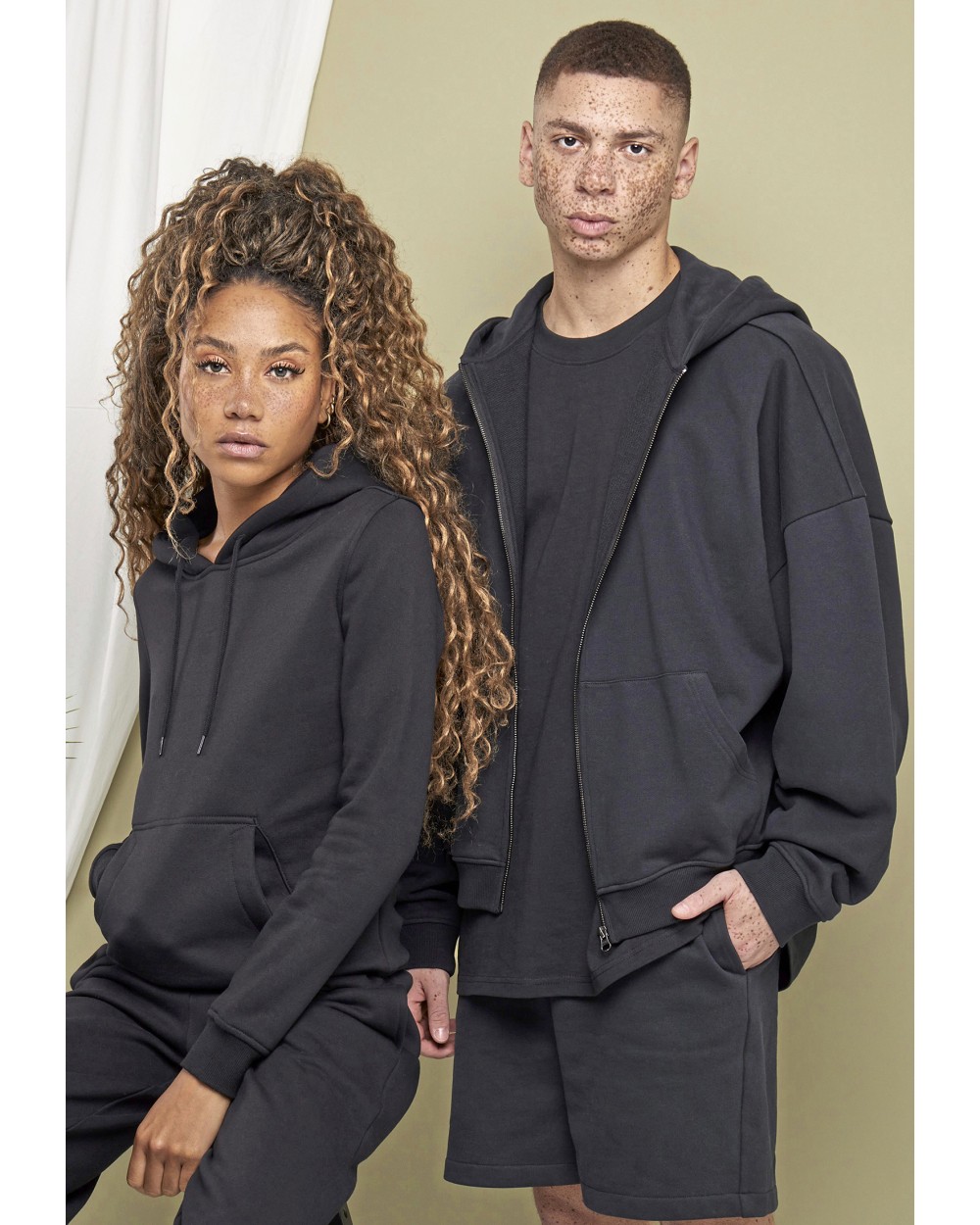 Sweat-shirts personnalisable BUILD YOUR BRAND 90's Zip Hoody
