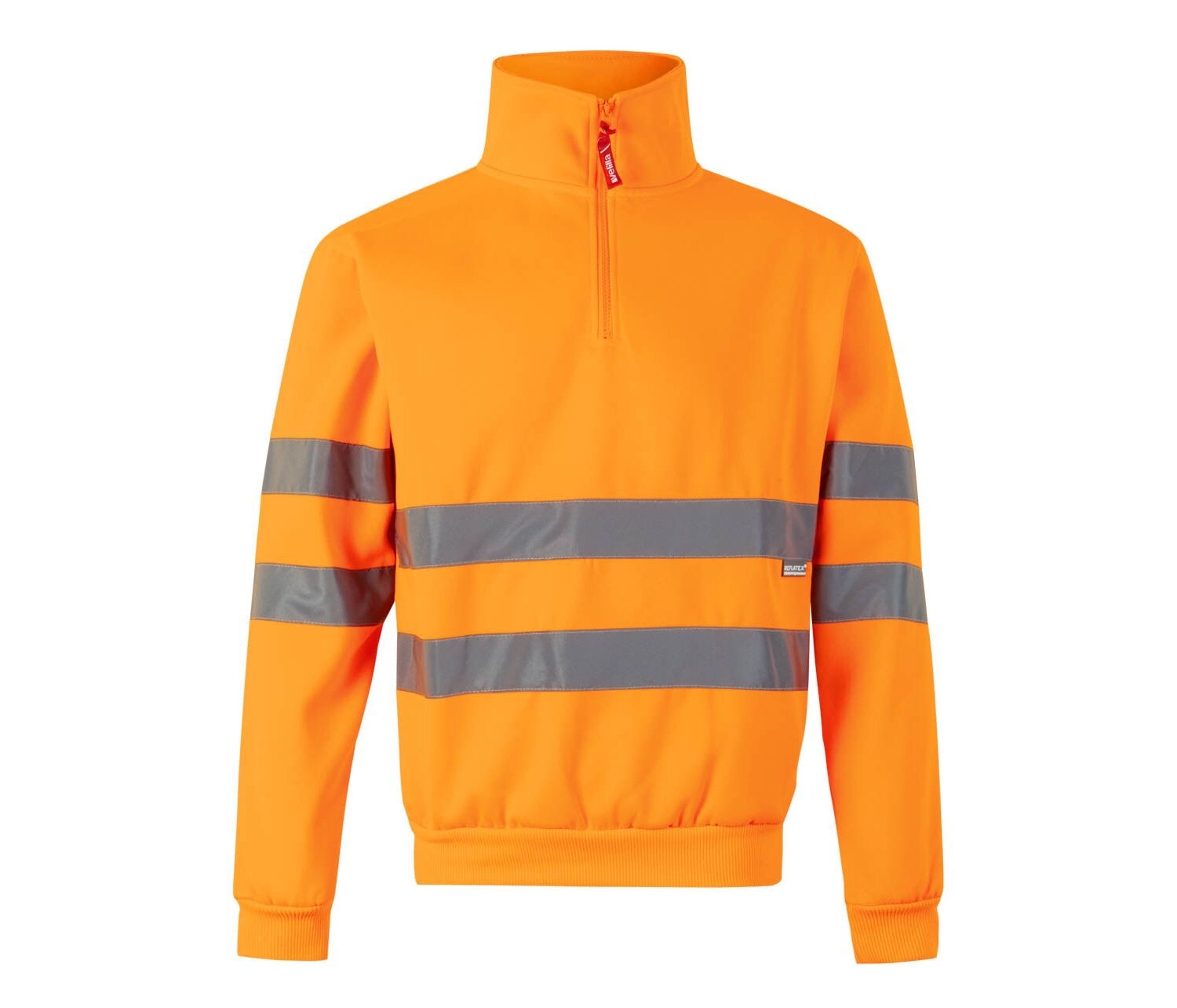 Sweaters & hoodies VELILLA HIGH VISIBILITY 1/4 SWEATSHIRT voor bedrukking &amp; borduring