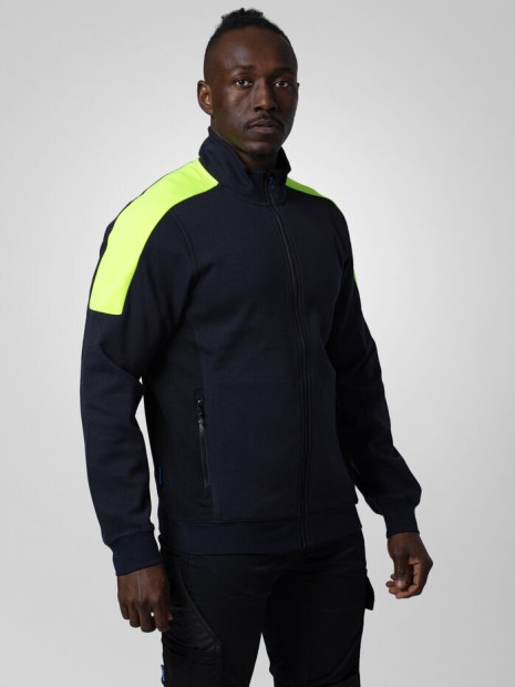 Sweat-shirts à personnaliser PROJOB 2128 SWEATSHIRT PRIO BICOLORE COL ZIP 