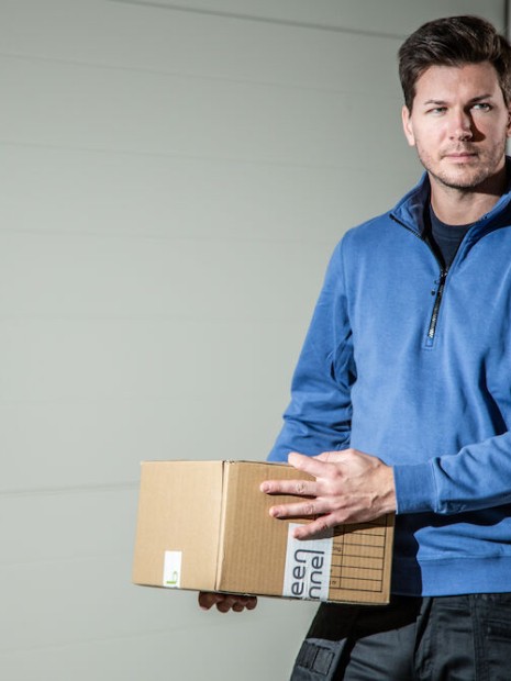 Sweat-shirts à personnaliser PROJOB 2128 SWEATSHIRT PRIO BICOLORE COL ZIP 