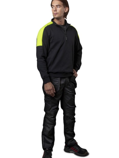 Sweat-shirts à personnaliser PROJOB 2128 SWEATSHIRT PRIO BICOLORE COL ZIP 