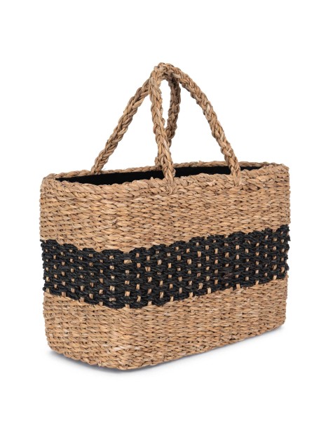 KIMOOD Sac panier en jonc de mer  personnalisable