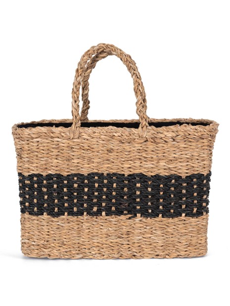 KIMOOD Sac panier en jonc de mer  personnalisable