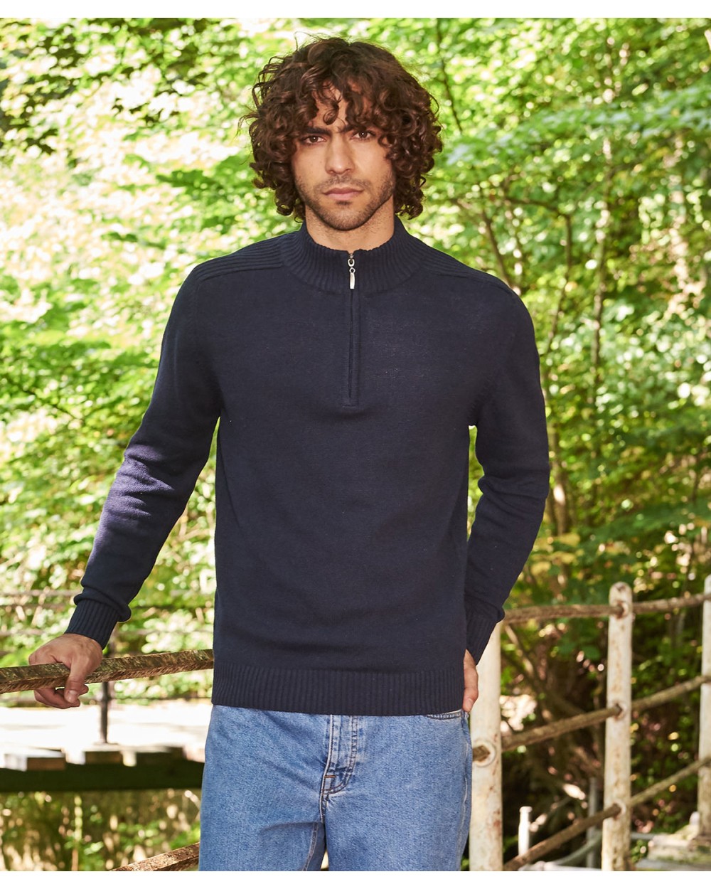 AWDIS Wakhan 1/4 Zip Knit Sweater Sweatshirts personalisierbar