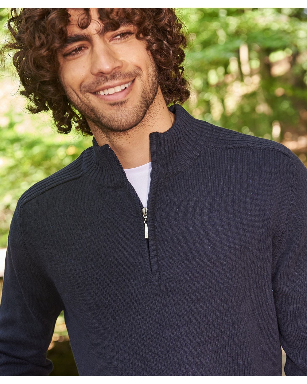 Sweat-shirts personnalisable AWDIS Wakhan 1/4 Zip Knit Sweater