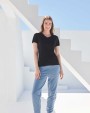T-shirts SKINNIFIT Ladies Stretch V-neck T-shirt voor bedrukking &amp; borduring