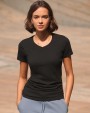 T-shirts SKINNIFIT Ladies Stretch V-neck T-shirt voor bedrukking &amp; borduring