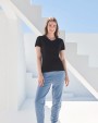T-Shirts personnalisable SKINNIFIT T-shirt femme col v Feel Good