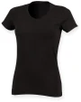 T-Shirts personnalisable SKINNIFIT T-shirt femme col v Feel Good