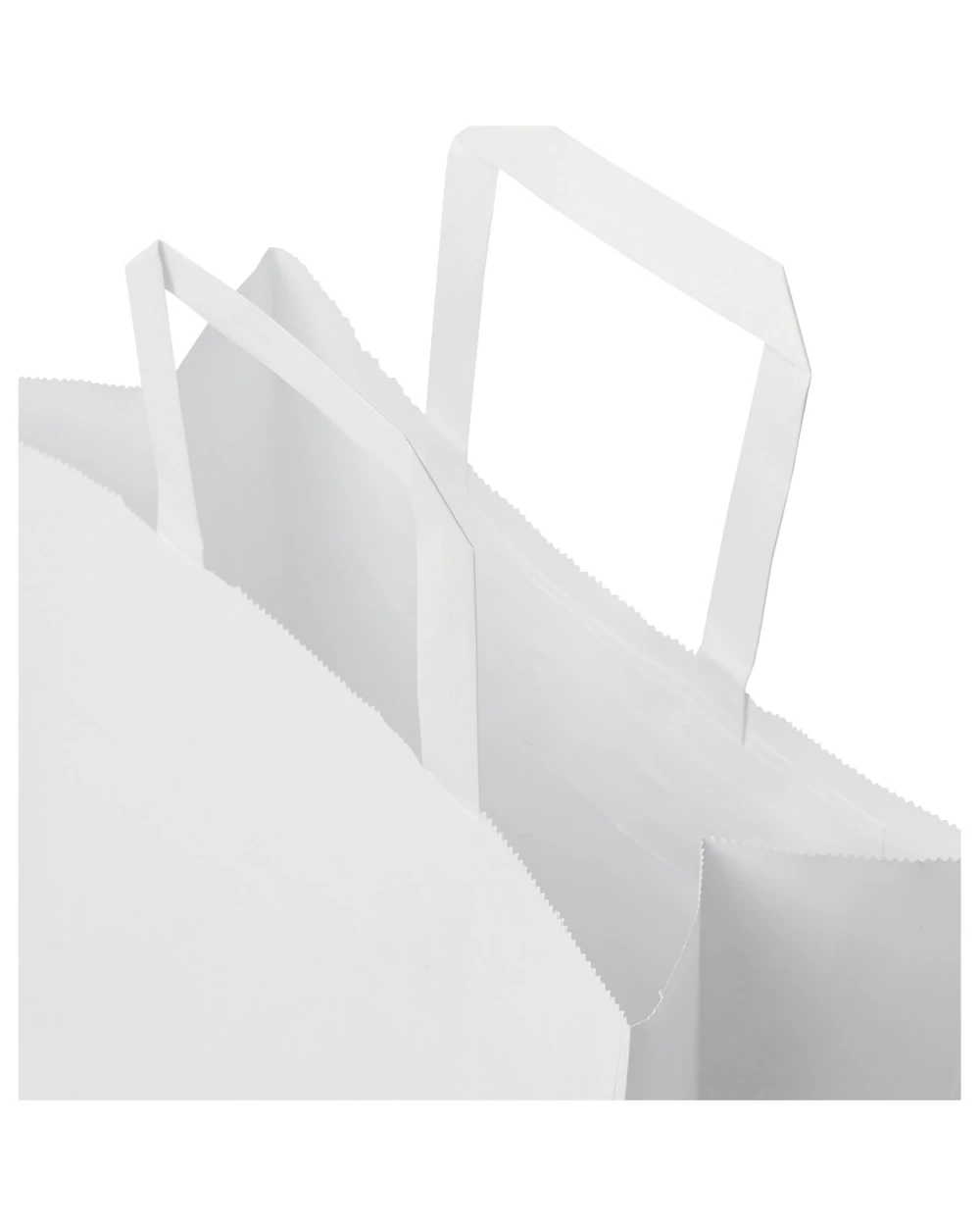 4DO Kraftpapiertasche 80-90 g/m² mit flachen Griffen – 25 × 11 × 31 cm Taschen personalisierbar