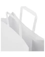 Sacs & Bagagerie personnalisable 4DO Sac en papier Kraft 80-90 g/m² avec poignées plates, 25 x 11 x 31 cm