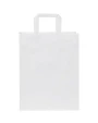 Sacs & Bagagerie personnalisable 4DO Sac en papier Kraft 80-90 g/m² avec poignées plates, 25 x 11 x 31 cm