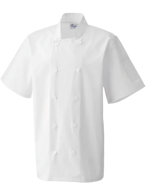 PREMIER Veste de cuisine manches courtes /api/colors/7a92cd2d-10d2-40b4-928b-296bb7487506 personnalisable
