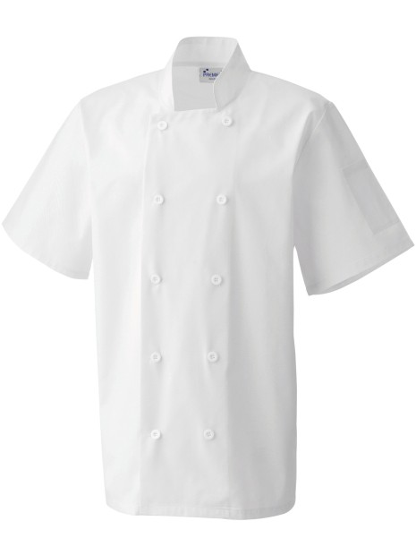PREMIER Veste de cuisine manches courtes /api/colors/7a92cd2d-10d2-40b4-928b-296bb7487506 personnalisable