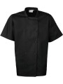 PREMIER Veste de cuisine manches courtes /api/colors/b9fdad4a-5e94-45cb-8c03-c08b349b28c3 personnalisable
